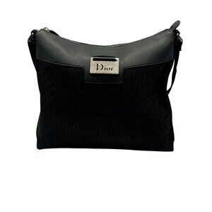 Dior Black Nylon Oblique Street Chic Messenger Bag